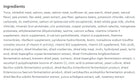 Ingredients list for NutriSource Grain Free Ocean Select Entree Dry Cat Food.