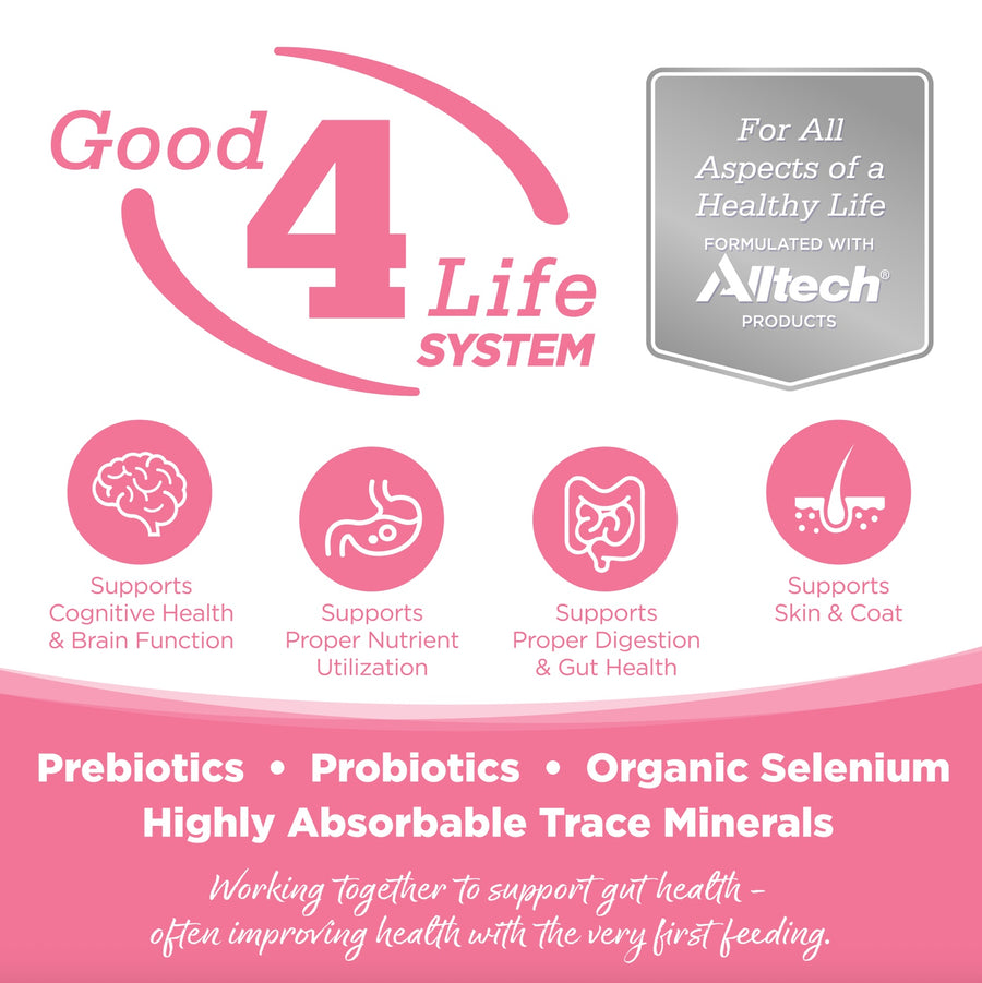 Working together to support gut health- often improving health with the very first feeding.