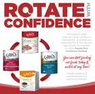 Rotate with confidence. You can start feeding our foods today and switch at any time. 