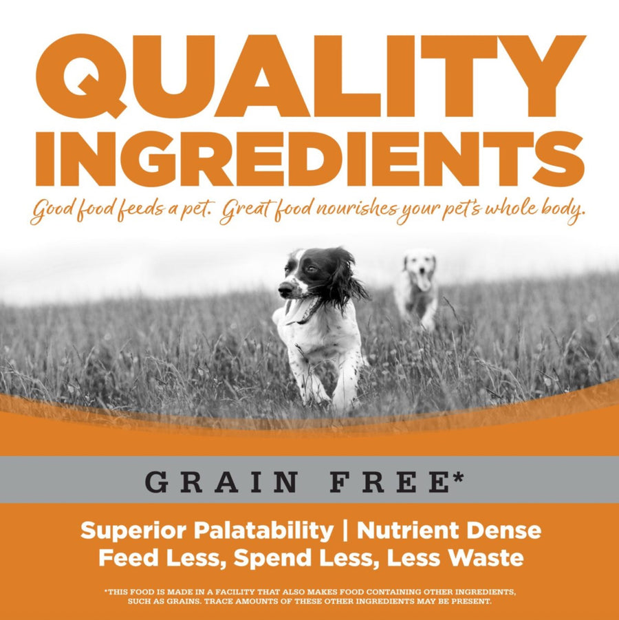 Quality Ingredients. Superior palatability, nutrient dense, feed less, spend less, less waste. 