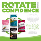 Rotate with confidence. You can start feeding our foods today and switch at any time. 