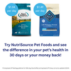 Try NutriSource Pet Foods and see the difference in 30 Days or your money back with NutriSource Senior Chicken and Rice Dry Dog Food