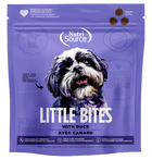 NutriSource Little Bites Duck Flavor Dog Treats Front of package. 