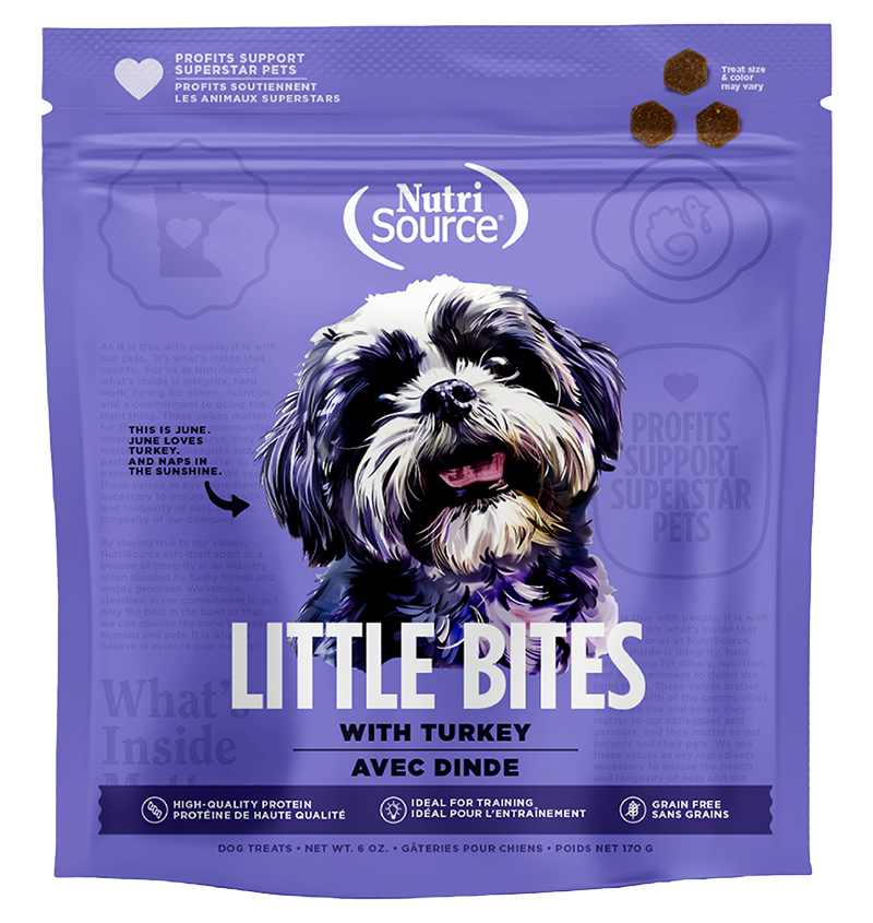 Nutrisource Grain Free Little Bites Turkey Front of Bag