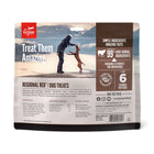 ORIJEN Freeze Dried Regional Red Dog Treats back of bag.