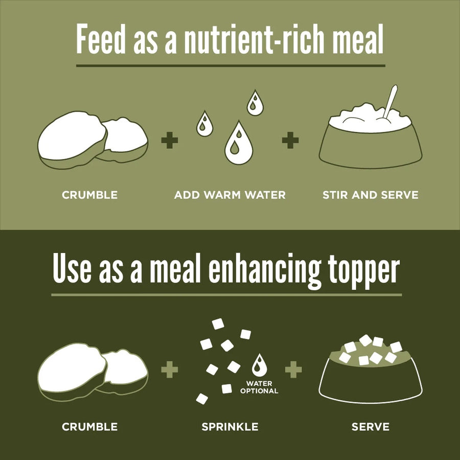 *Feed as a nutrient- rich meal
*Use as a meal enhancing topper