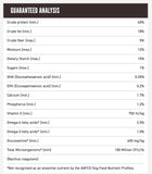 Guaranteed Analysis for ORIJEN Tundra Dry Dog Food.
