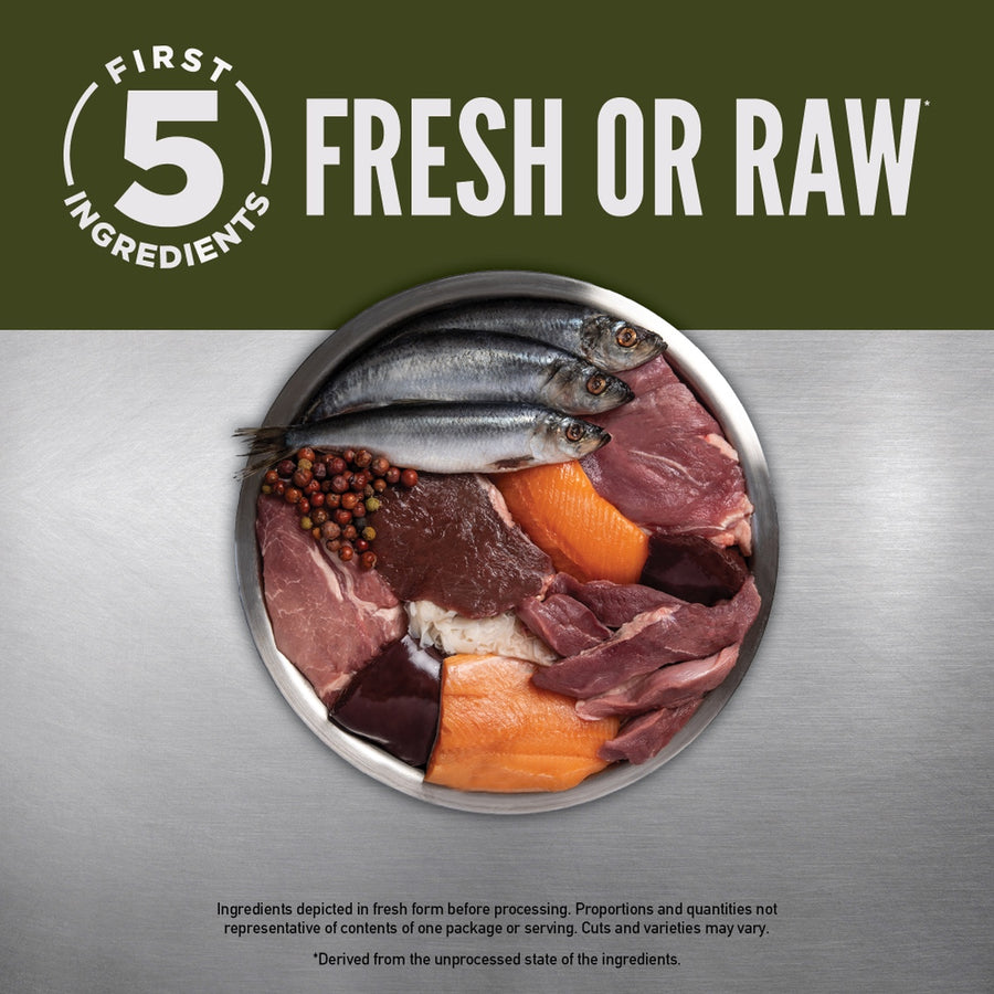 ORIJEN Tundra Dry Dog Food Ingredients Image.