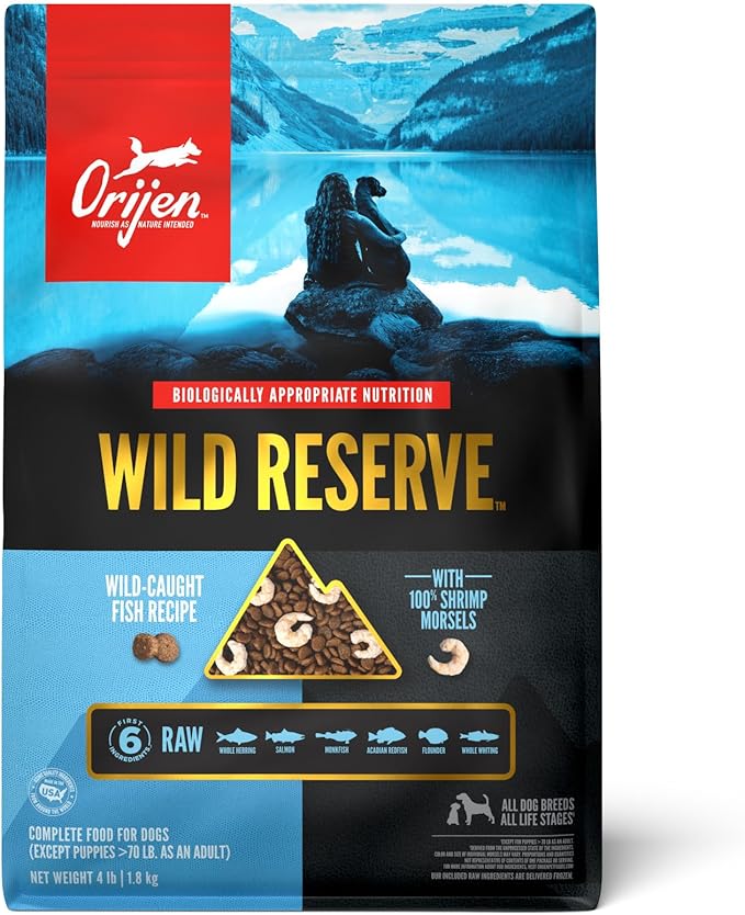 ORIJEN Wild Reserve Fish Recipe Dry Dog Food Front packet