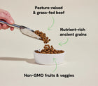 *Pasture-raised & grass-fed beef
*Nutrient-rich ancient grains
*Non-GMO fruits & veggies
