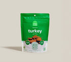 Open Farm Dehydrated Turkey Dog Treats front of bag.