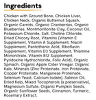 Ingredients list for Open Farm Freeze Dried Raw Harvest Chicken Morsels For Dogs.