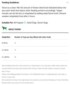 Feeding Guidelines for Open Farm Goodbowl Harvest Chicken Recipe Freeze Dried Raw Topper for Dogs.