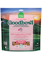 Open Farm Goodbowl Wild Caught Salmon Recipe Freeze Dried Raw Topper for Dogs front of bag.