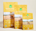 Open Farm Harvest Chicken & Ancient Grains Dry Dog Food different sizes.