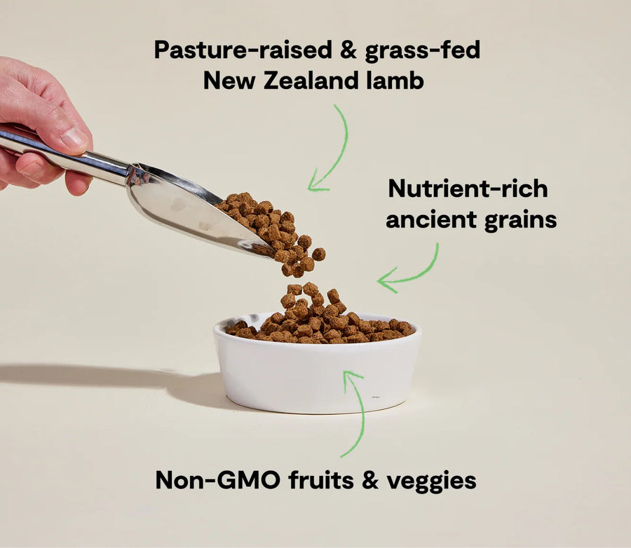 *Pasture-raised & grass-fed New Zealand lamb
*Nutrient-rich ancient grains
*Non-GMO fruits & veggies