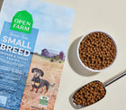 Open Farm Small Breed Grain Free Dry Dog Food Serving.