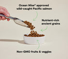 *Ocean Wise approved wild-caught Pacific salmon
*Nutrient-rich ancient grains
*Non-GMO fruits & veggies