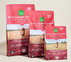 Open Farm Wild Caught Salmon & Ancient Grains Dry Dog Food different sizes.