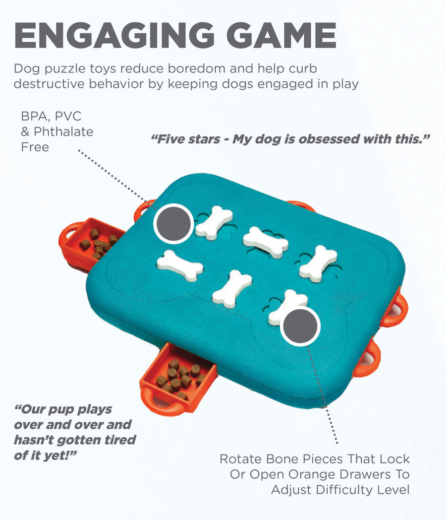 Features of Outward Hound Dog Casino Interactive Treat Puzzle Dog Toy Making it an engaging game