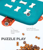 Features of Outward Hound Dog Casino Interactive Treat Puzzle Dog Toy