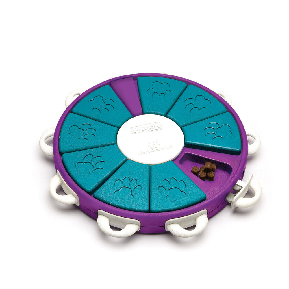 Top view of Outward Hound Dog Twister Interactive Treat Puzzle Dog Toy