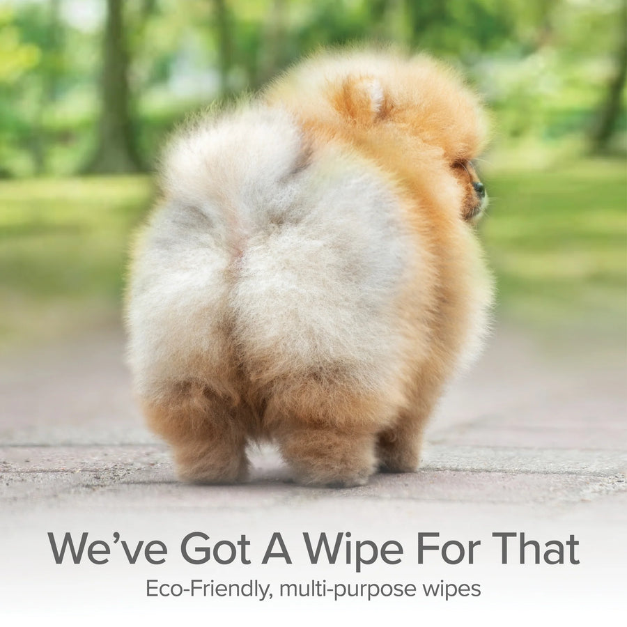 Eco-Friendly and Multi-Purpose PURE and Natural Pet Grooming and Cleansing Fragrance-Free Wipes
