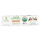 Front Packaging of PURE and Natural Pet Organic Dental Solutions Tooth Gel for Dogs 3oz