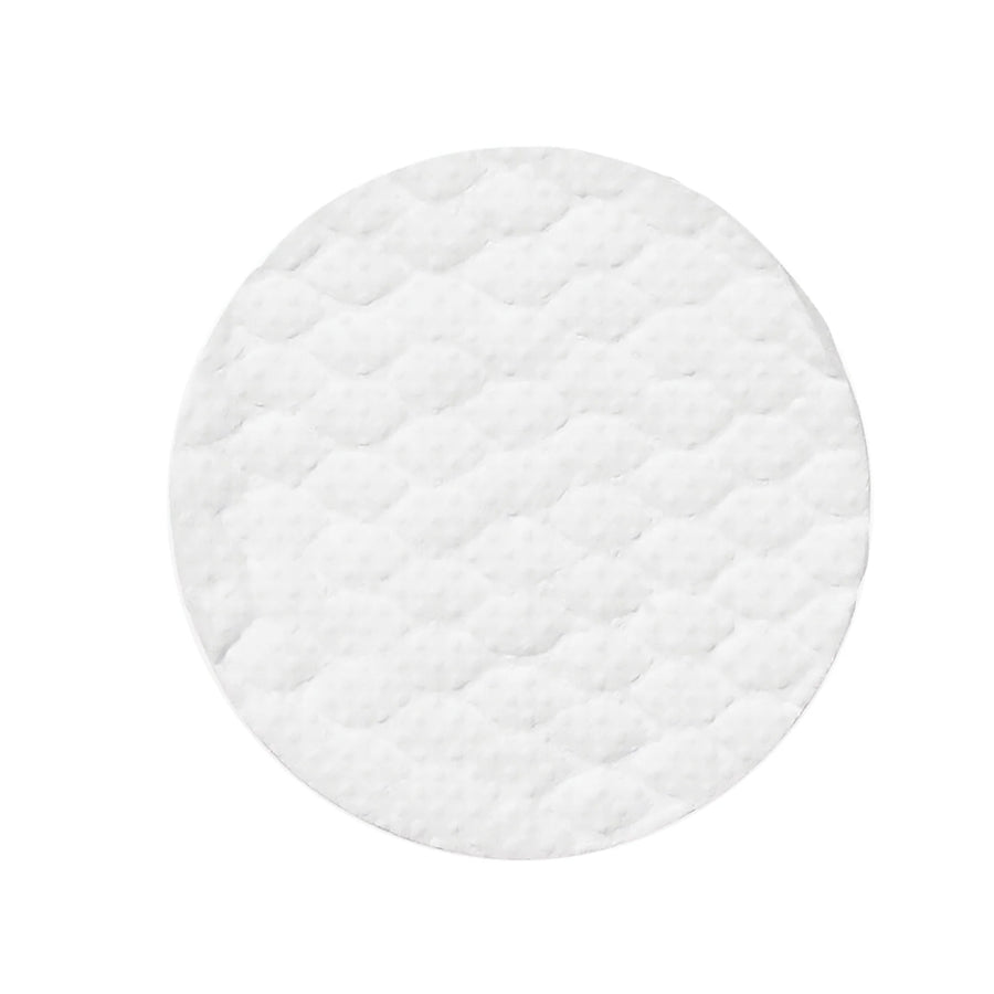 A close up view of PURE and Natural Pet Tear Stain Removing Under Eye Wipes Round Pad