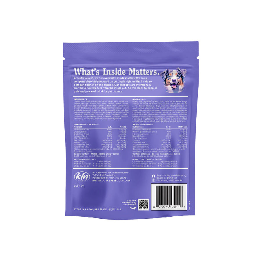 NutriSource PureVita Hip & Joint Chicken Flavor Dog Treats
