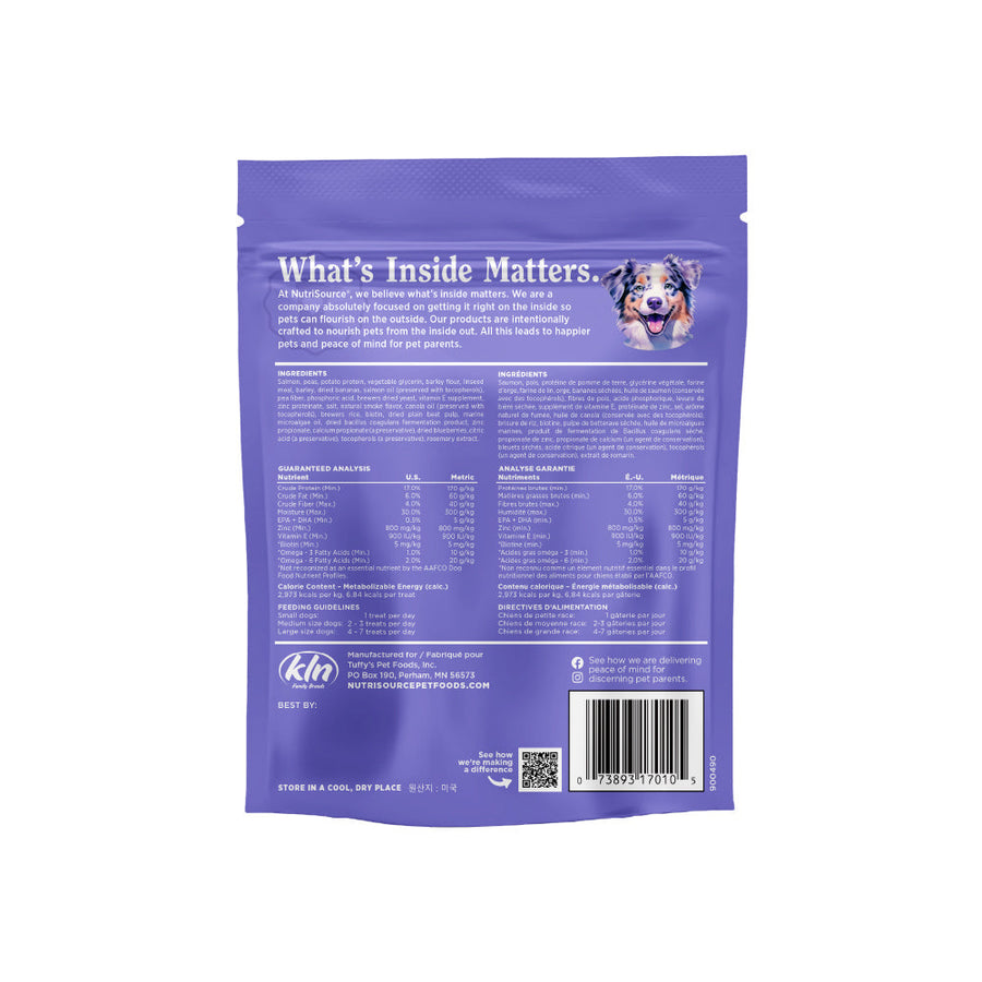 NutriSource PureVita Skin & Coat Salmon Flavor Dog Treats