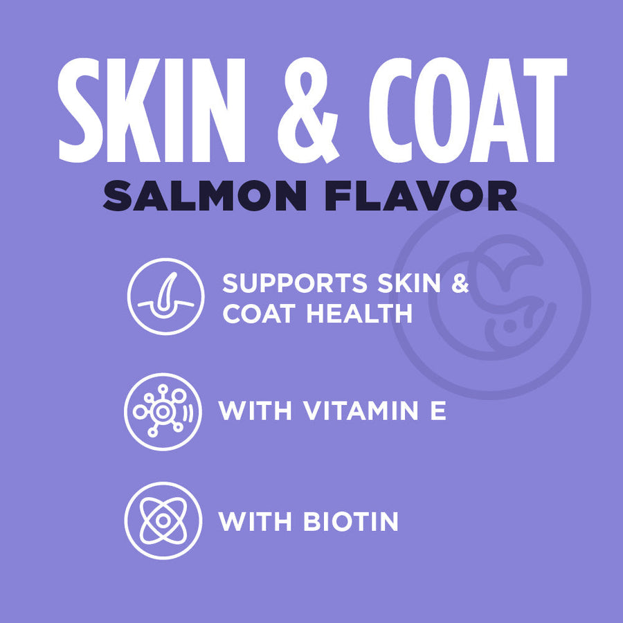 NutriSource PureVita Skin & Coat Salmon Flavor Dog Treats