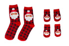 1 Pair for human and 2 pairs for dog Pearhead Matching Christmas Santa Sock Set