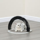 Cat using PetPals Nifty Cat Massager and Scratching Pad