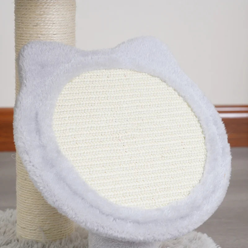 PetPals Urbane Grey Multi-Activity Scratching Post is the perfect scratcher for your active pet. This interactive design features a natural sisal carpet that helps keep your cat's claws trimmed and healthy and a carpet material for a softer feel. 