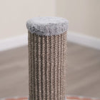 PetPals Urbane Grey Multi-Activity Scratching Post is the perfect scratcher for your active pet. This interactive design features a natural sisal carpet that helps keep your cat's claws trimmed and healthy and a carpet material for a softer feel.