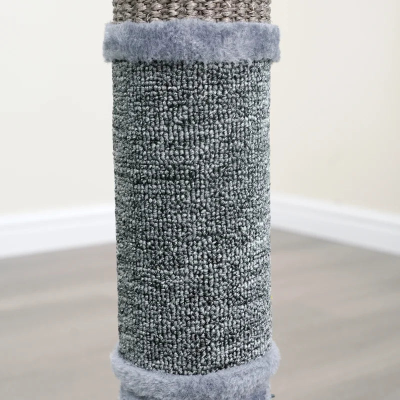 PetPals Urbane Cat Scratcher interactive design features a natural sisal carpet that helps keep your cat's claws trimmed and healthy and a carpet material for a softer feel.