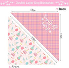 25 x 17 x 17 inches of Pet Birthday Bandana Large