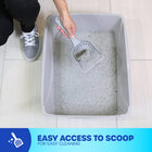 Petmate Basic Litter Box- easy to scoop. 