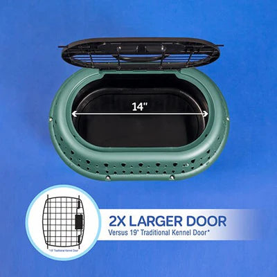 14 inches Petmate Top Load Cat Kennel 2x larger door vs 19" traditional kennel door