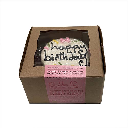 Top Box of Pink Birthday Baby Cake (Shelf Stable)