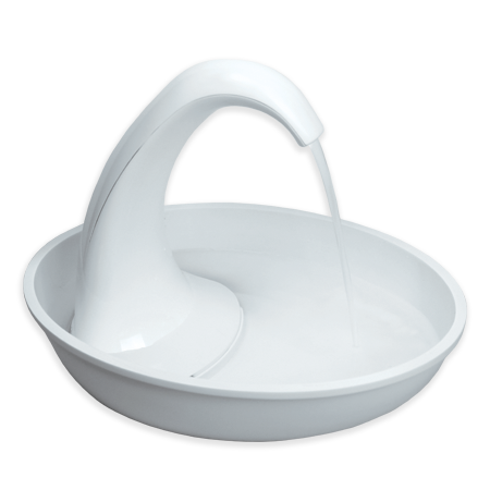 Pioneer Pet Swan Pet Fountain front view. 