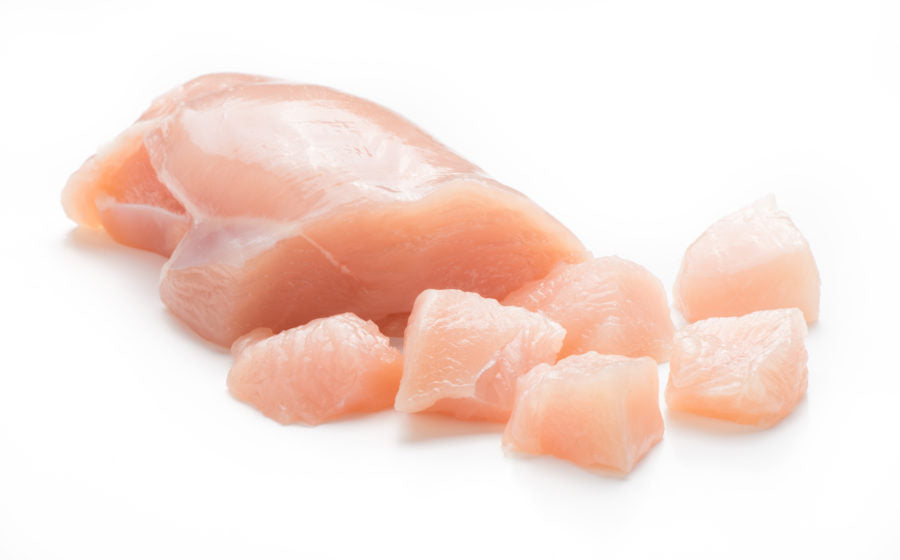 Raw chicken as main protein for Plato Hundur's Thinkers Chicken Meat Stick Dog Treats