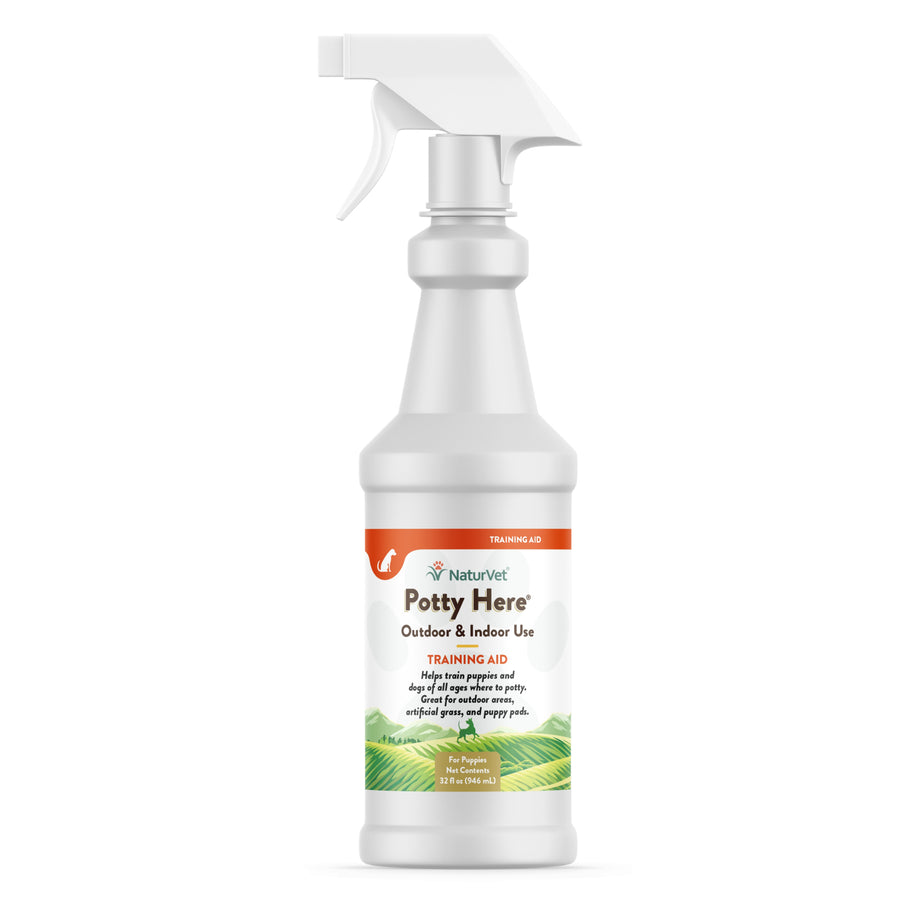 NaturVet Potty Here Training Aid Spray for Puppies and Dogs