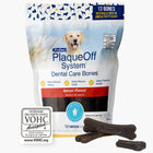 ProDen PlaqueOff Dental Care Bones Bacon Flavored for Dogs front of bag.