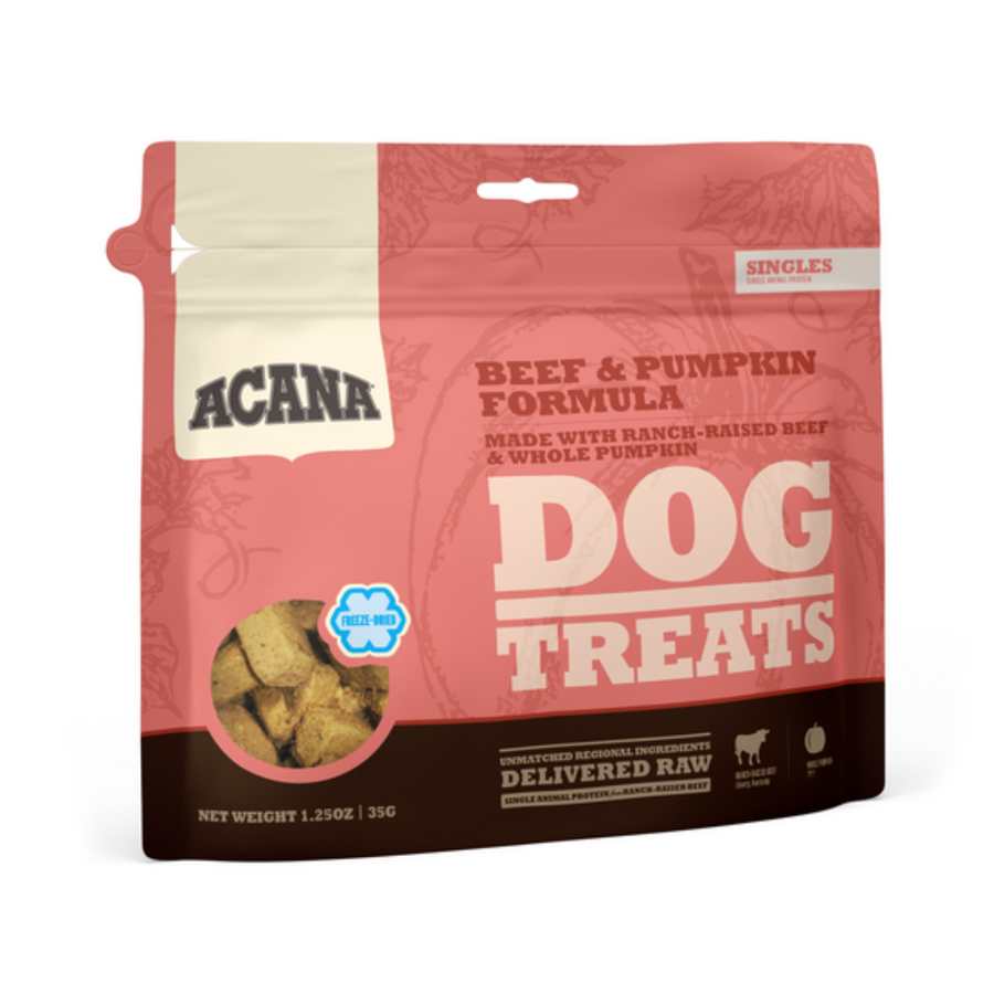 Acana Singles Beef & Pumpkin Freeze Dried Dog Treats