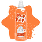 Front bottle of Pup Cup! Pumpkin Flavor Whipped Treat for Dogs 13oz