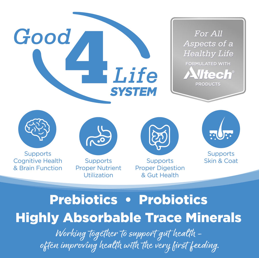 Working together to support gut health- often improving health with the very first feeding.