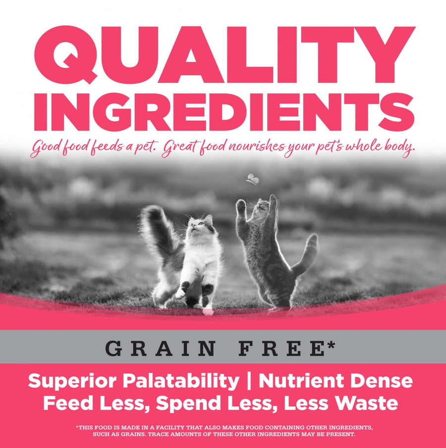 Quality Ingredients. Superior palatability, nutrient dense, feed less, spend less, less waste. 