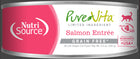 PureVita Grain Free 96% Real Salmon Entree Canned Cat Food front of can.